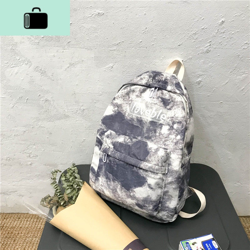 ins风防水书包女学生韩版初中高中少女心牛津布双肩包大容量背包NEWLAKE 灰色