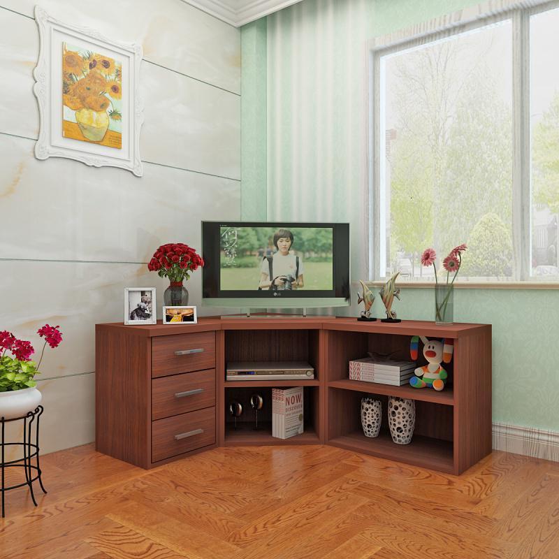 转角电视柜组合角柜卧室简约墙角柜三角形简易矮柜落地柜客厅边柜闪电