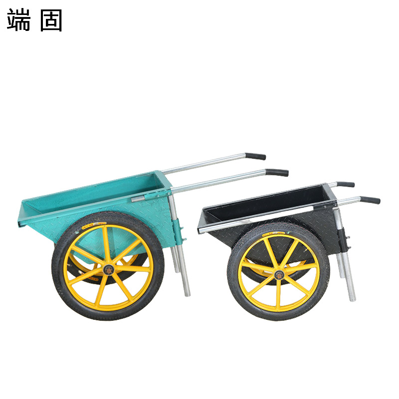 端固 翻斗车灰斗车手推车 钢板厚2.0+充气轮 大号DL-2.0/个高清大图