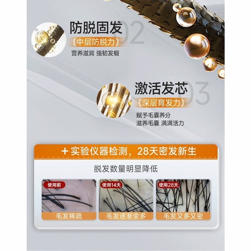 泊紫汀兰人参侧柏叶防脱控油蓬松洗发水 洗发水500ml*1瓶高清大图