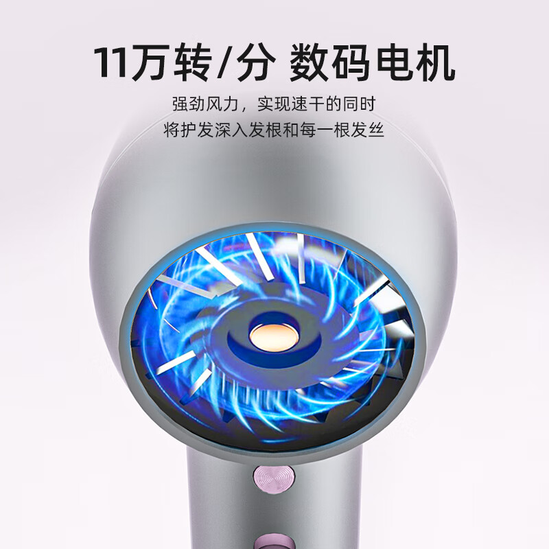 西屋 Westinghouse 美国高速大风量负离子水膜护发 速干吹风机 H9高清大图