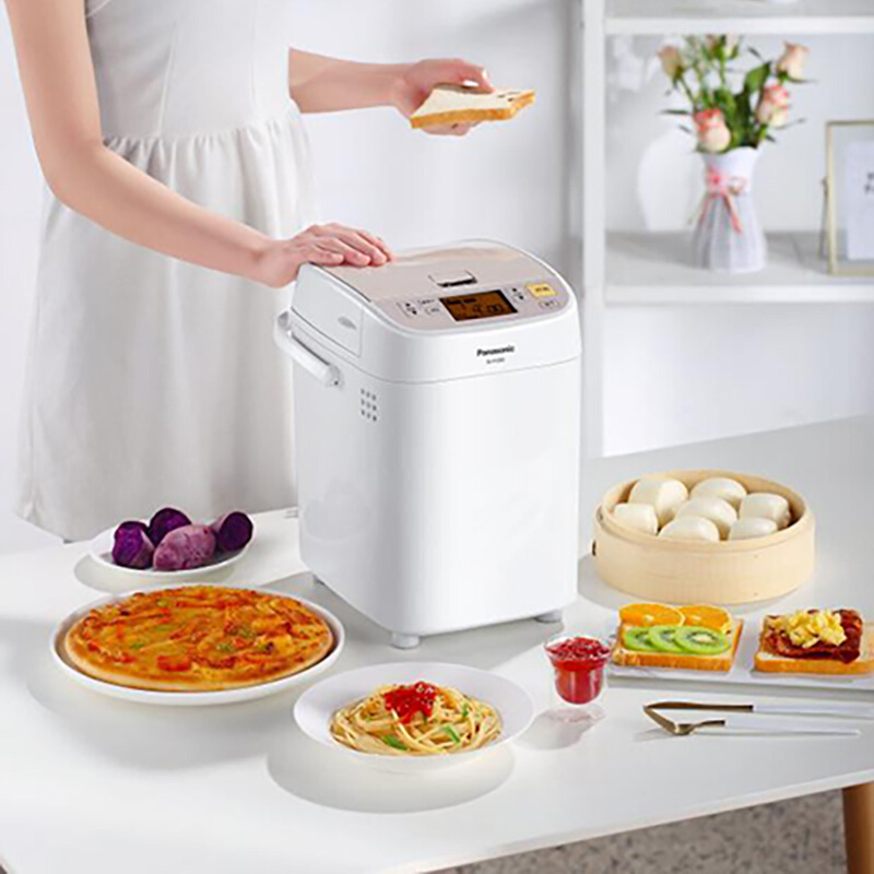 松下(panasonic)面包机 家用早餐机 多功能烤面包机和面机 全自动可