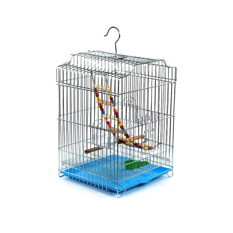 鹦鹉子大号不锈钢色虎皮八哥鹩哥玄凤牡丹画眉鹦鹉养殖大鸟笼高清大图