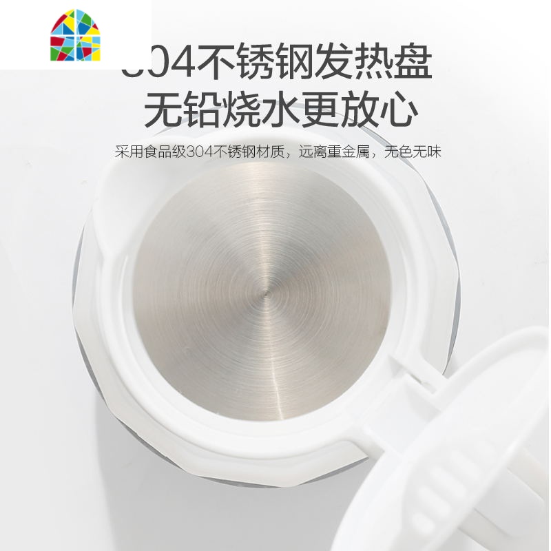 可折叠电热水壶硅胶便携式旅行电水壶迷你小型压缩自动断电烧水壶 FENGHOU 白色+转换插头+折叠水杯×1送收纳袋高清大图