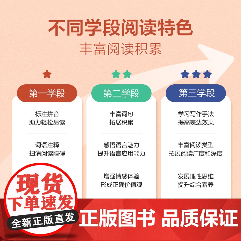 爱的教育 学而思大语文分级阅读第二学段3年级4年级小学课外阅读暑假书单高清大图