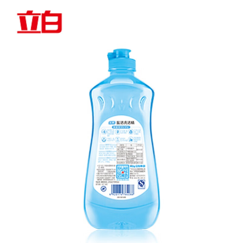 立白盐洁洗洁精 食品用餐具洗涤剂 不伤手无残留 除油除菌460g*16高清大图