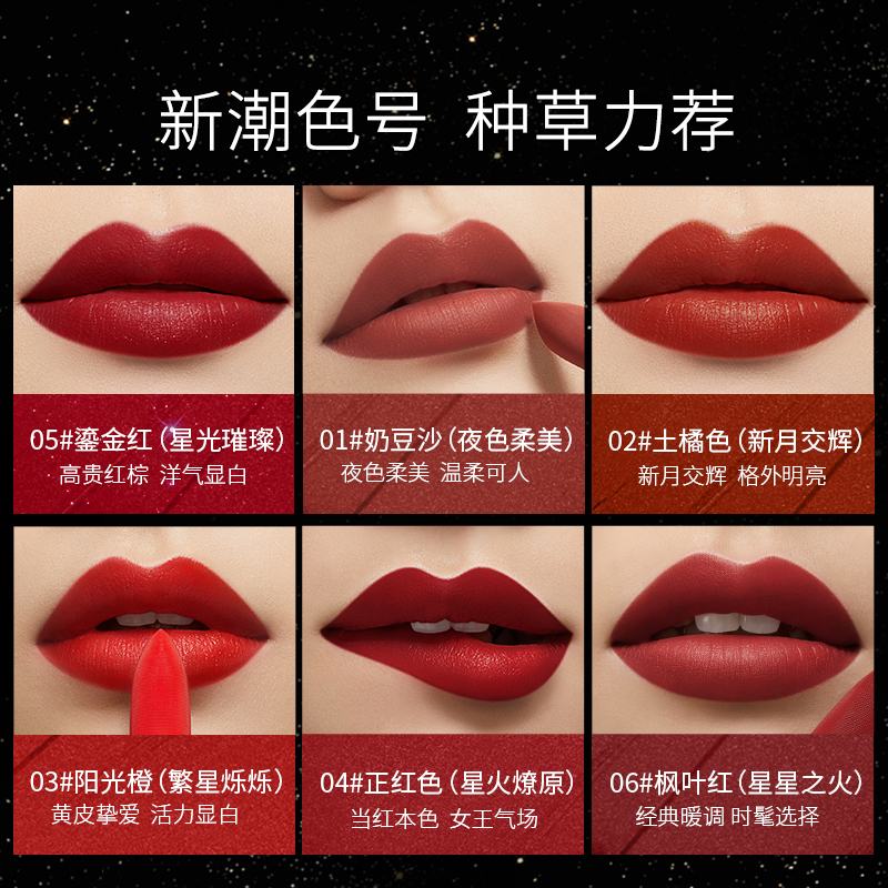 袋鼠妈妈 星钻光感柔雾口红孕妇专用口红孕期化妆品植物天然 阳光橙色