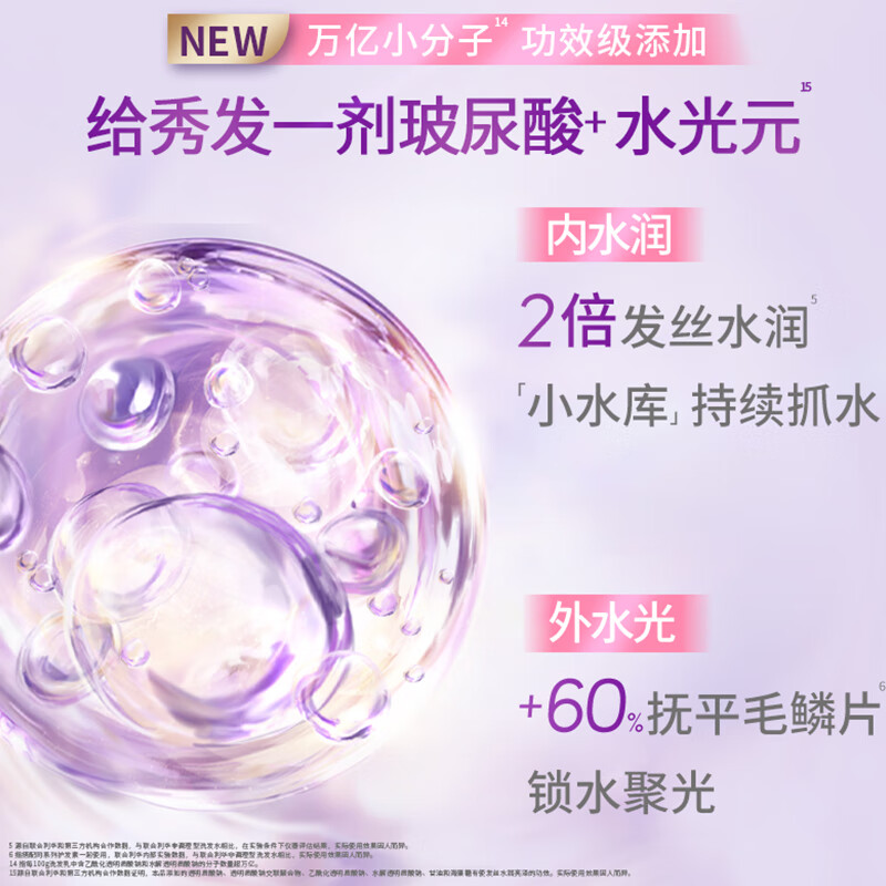 力士(LUX) 玻尿酸洗发露 持久留香洗发水 桃花沁香500g高清大图