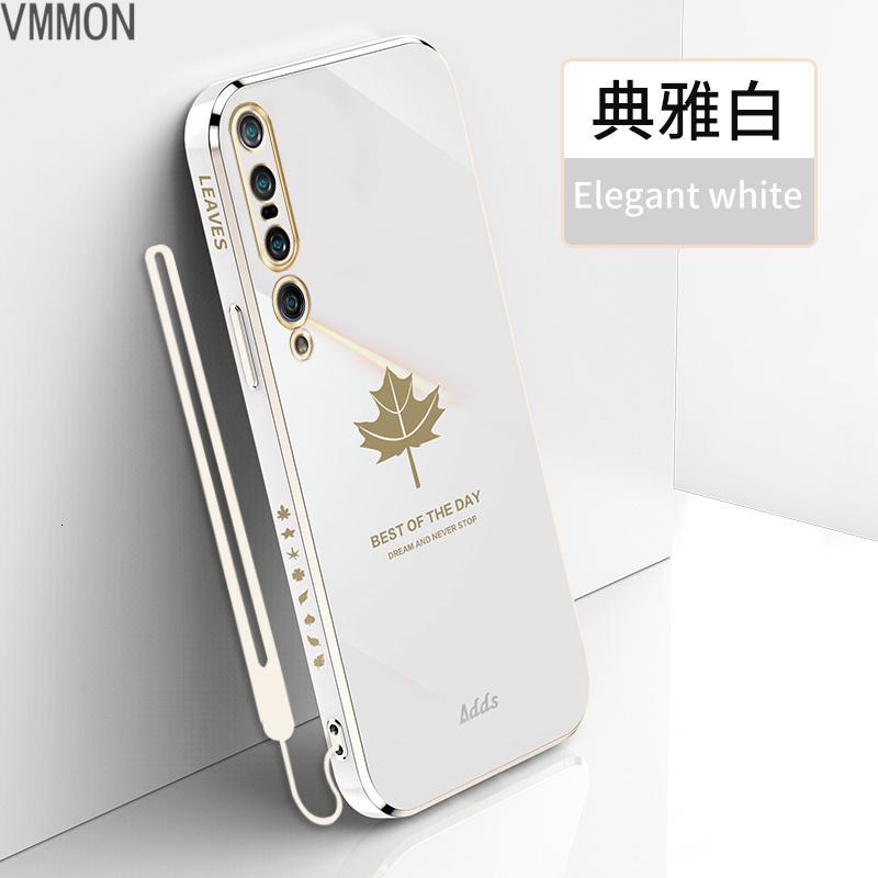 VMONN小米10手机壳网红女款枫叶小米10s直边电镀硅胶软壳10pro手机套潮牌男10青春个性情侣镜头全包防摔保护