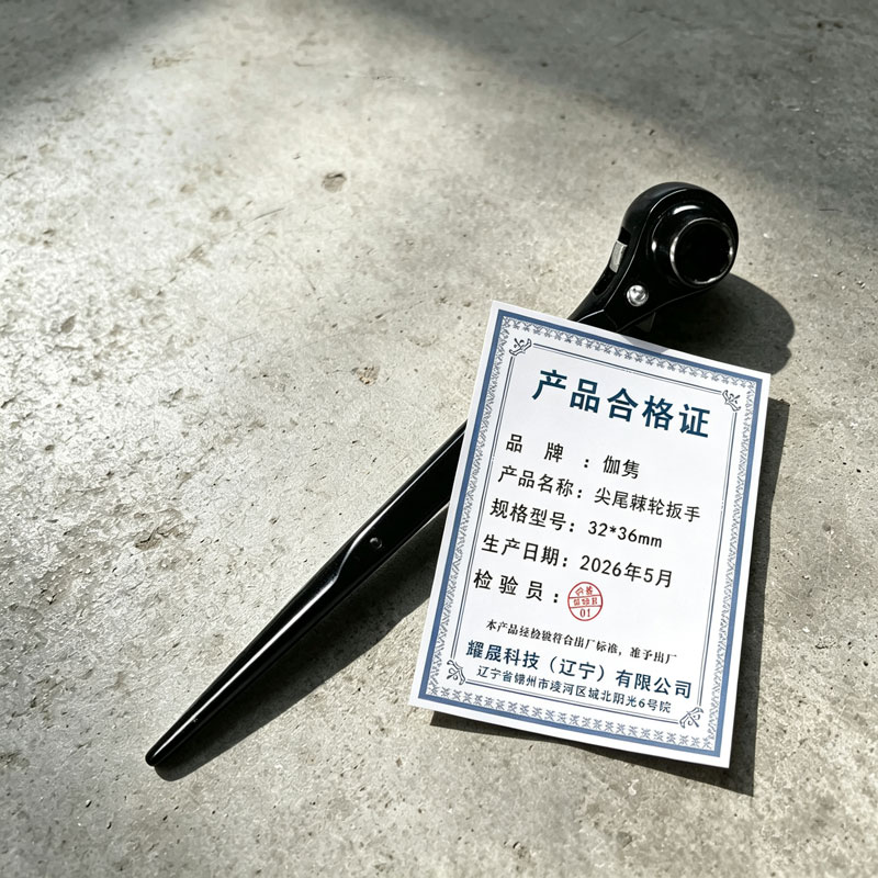 伽隽 尖尾棘轮扳手 32*36mm 把高清大图