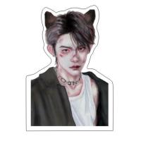 TFBOYS原创周边王俊凯易烊千玺王源双面亚克力立牌摆件生日礼物 易烊千玺B款 8cm立牌