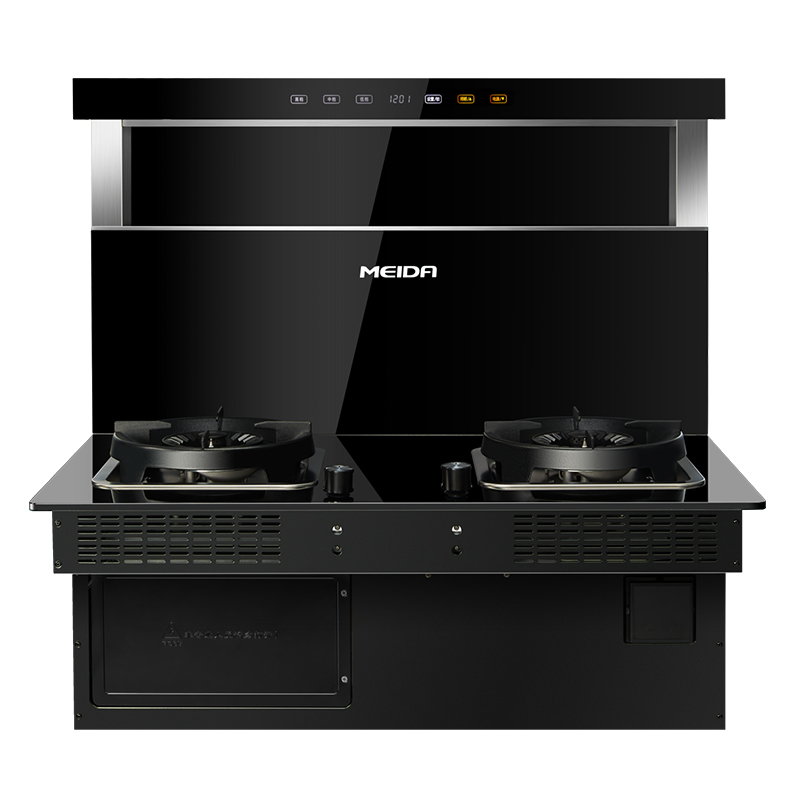 美大(MEIDA)嵌入式集成灶分体式F1Pro(2201H)分体式 燃气灶烟灶联动安装厨房烟灶套餐挥手智控 液化气高清大图