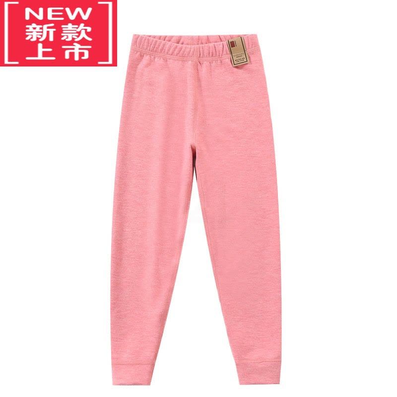 可莉允2022冬季新款儿童校服器炫彩保暖裤双面磨毛童装保暖裤图片