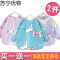 宝宝婴儿吃饭罩衣围兜衣护衣长袖纯棉防水秋冬小孩儿童围裙反穿衣