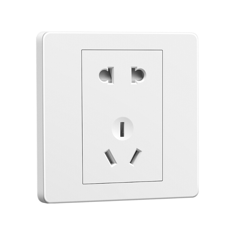 五孔插座 10A 250V 86×86 防脱
