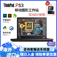 ThinkPad 2019款 P53设计本笔记本 移动工作站 15.6寸 E-2276M RTX5000 FHD屏 32G内存+1TB PCIE固态
