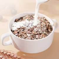阴山优麦(YIN SHAN OATS) 阴山优麦高纤黑麦片 1.2kg/盒 燕麦片礼物