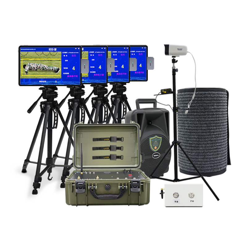 LJYZN-C1870基础体能五项智能电子考核系统马拉松跑步计时感应器智能30米*2蛇形跑测试仪俯卧撑考核系统