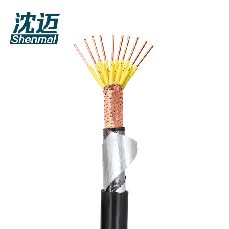 沈迈 铜芯铠装电缆 ZR-KVVP22-450/750V-10*2.5平方 1米高清大图