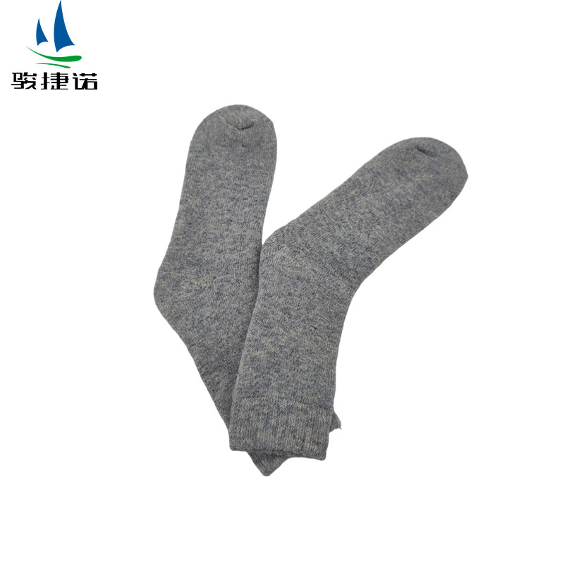 骏捷诺防寒羊毛袜子浅灰色 均码/双高清大图