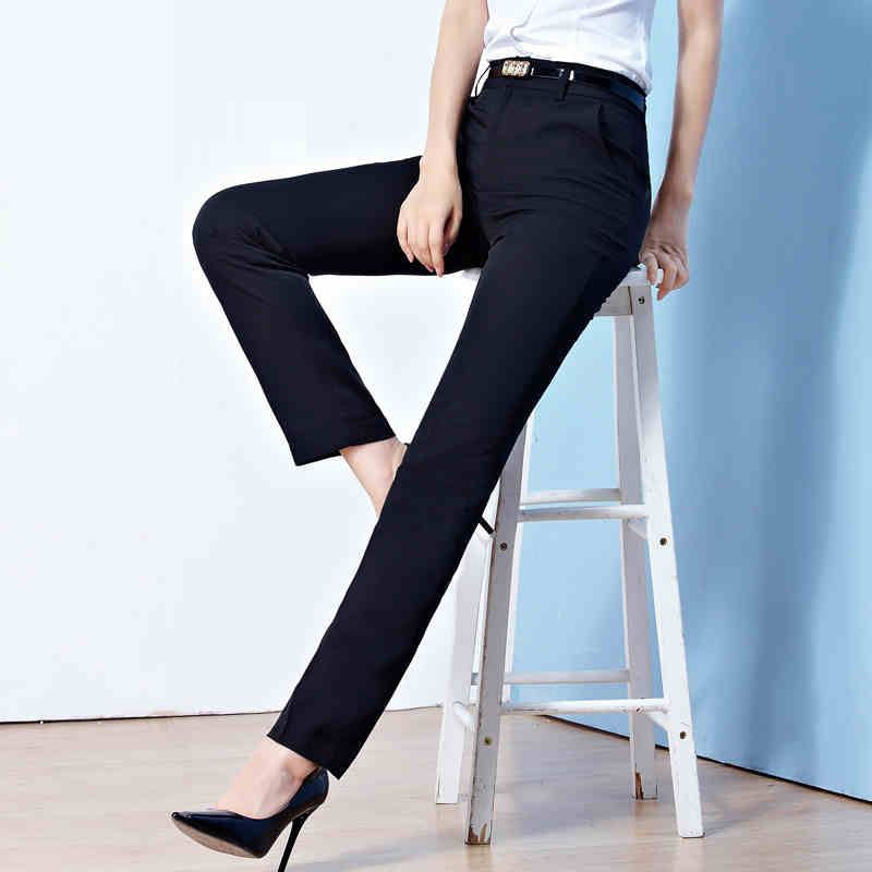 mrfemale女先生女士西裤四季款女士职业西装裤大码显瘦小脚西裤直筒