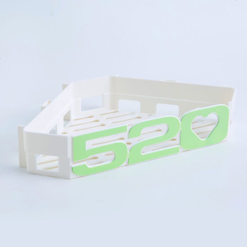 浴室置物架肥皂盒吸盘香皂无痕贴免打孔数字字母厕所卫生间收纳架 我爱你[520]绿色图片