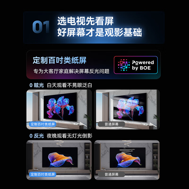 创维电视100A4F 100英寸MiniLED不反光屏 哈曼音响 288Hz高刷 游戏液晶平板电视机 一级能效高清大图