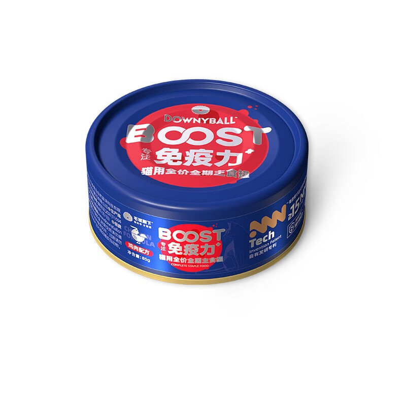 毛球殿下(DOWNYBALL) Boost系列猫用免疫罐牛肉配方85g*12罐/盒(单位:盒)高清大图