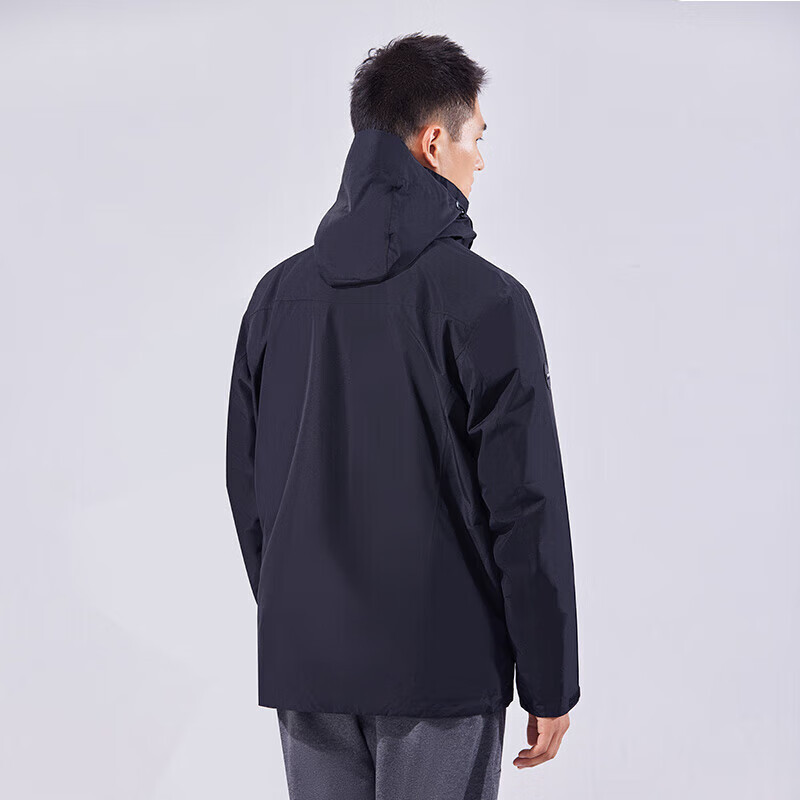 探路者 秋冬户外防风羽绒服 铁蓝灰-男XXL