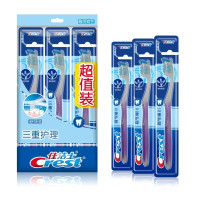 佳洁士牙刷 软毛三重护理牙刷 三支装