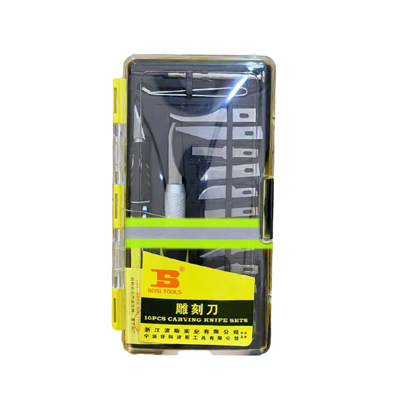 波斯(BOSI) 荧光系列雕刻刀 16PC 把高清大图