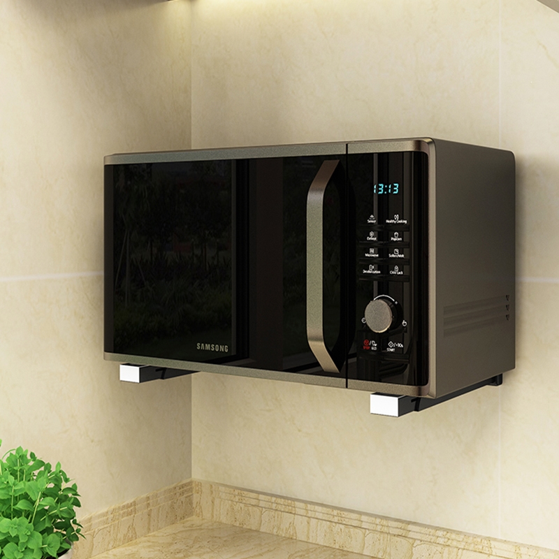 不锈钢厨房微波炉架置物架墙壁挂式符象挂架托架电烤箱架支架架子吊架