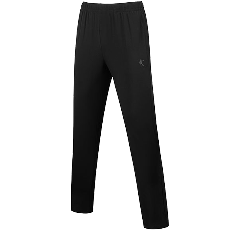 乔丹(QIAODAN) 男款运动裤梭织运动长裤速干弹力裤 黑色 KYK33251145S高清大图