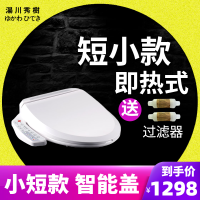 湯川秀樹智能马桶盖板即热长款/短款/小尺寸全自动智能坐便器盖板洁身器臀部女性清洗 座圈加热烘干200A