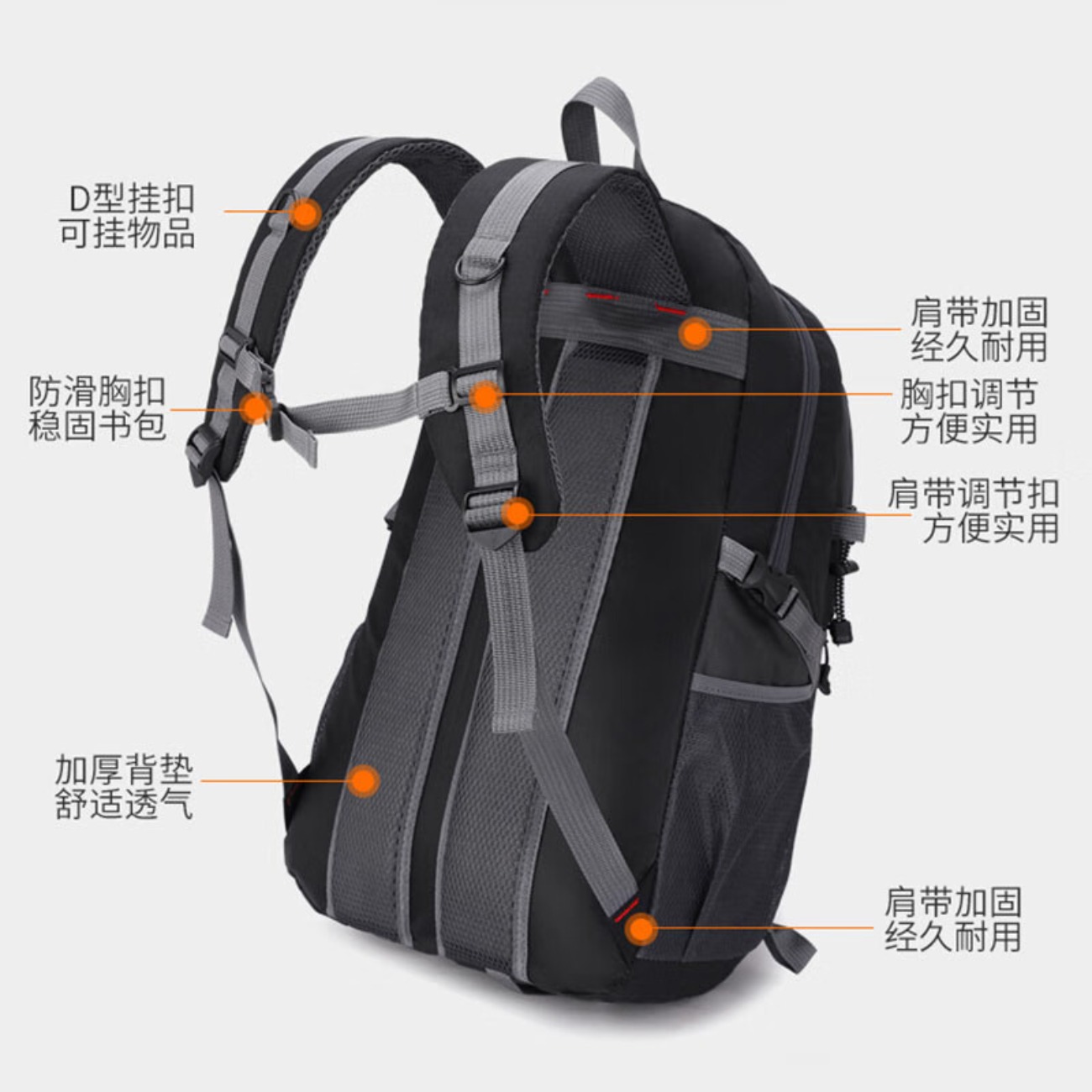 匹克户外双肩包YLF4207高清大图