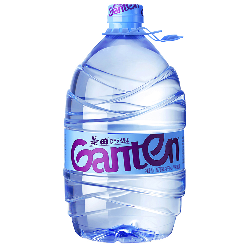 景田饮用天然泉水大瓶装水46l4瓶整箱装
