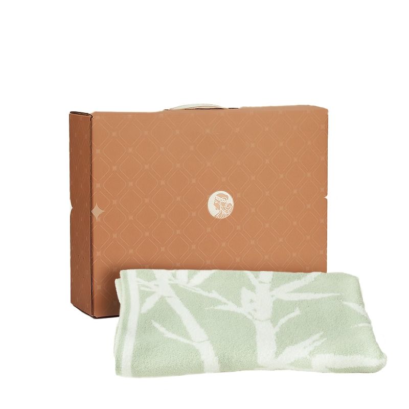 罗莱 竹林听风零压毯 100*140cm高清大图