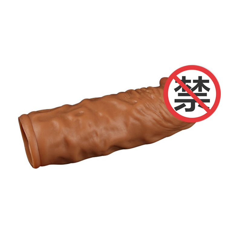 云曼 液态狼牙套 男用器具加长加粗茎套环锁精套液体柔软仿真套阳具套成人情趣性用品 液态硅胶套(单口短款)高清大图