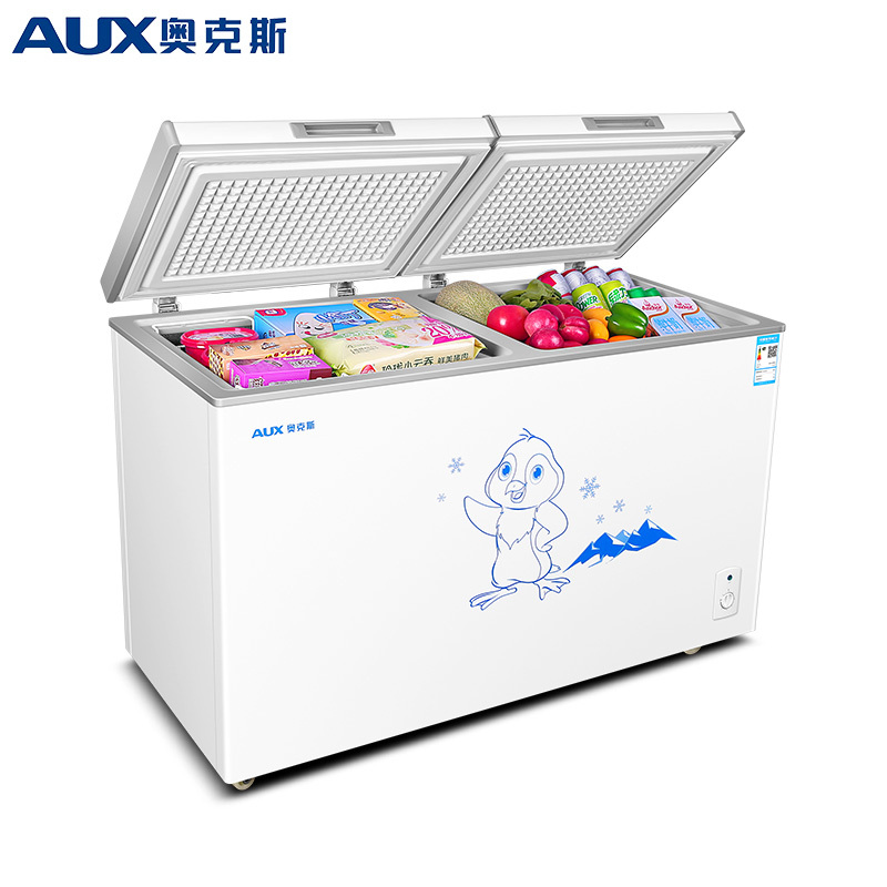 奥克斯(aux)节能小冰柜 家用冷冻柜 小型保鲜冷冻两用冷柜 商用出租房