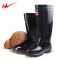 DOUBLESTAR双星高筒防酸碱油雨鞋塑胶劳保雨靴工矿靴厨房厨师防水鞋工作鞋长筒DSA039/395