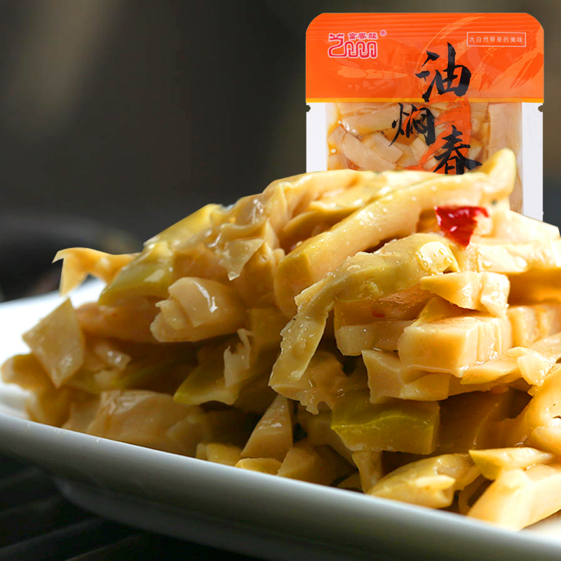 富春龙即食油焖春笋30g*10袋装 鲜嫩多汁脆爽可口高清大图