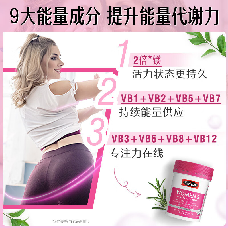 Swisse斯维诗 女士复合维生素片 多维矿物质营养增强免疫健康调理 120粒