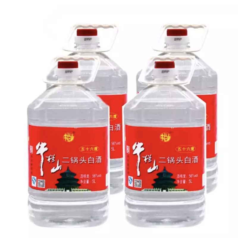 牛栏山桶装二锅头白酒 56度5L*4桶整箱 清香型泡药酒