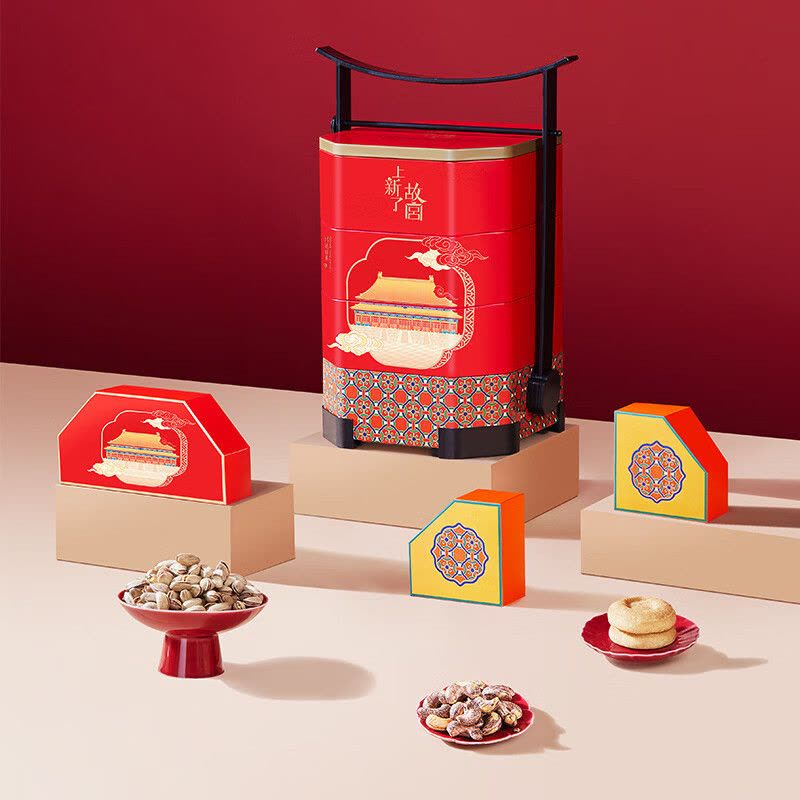 臻味 宫廷祥礼 坚果糕点礼盒 1.012kg 盒图片