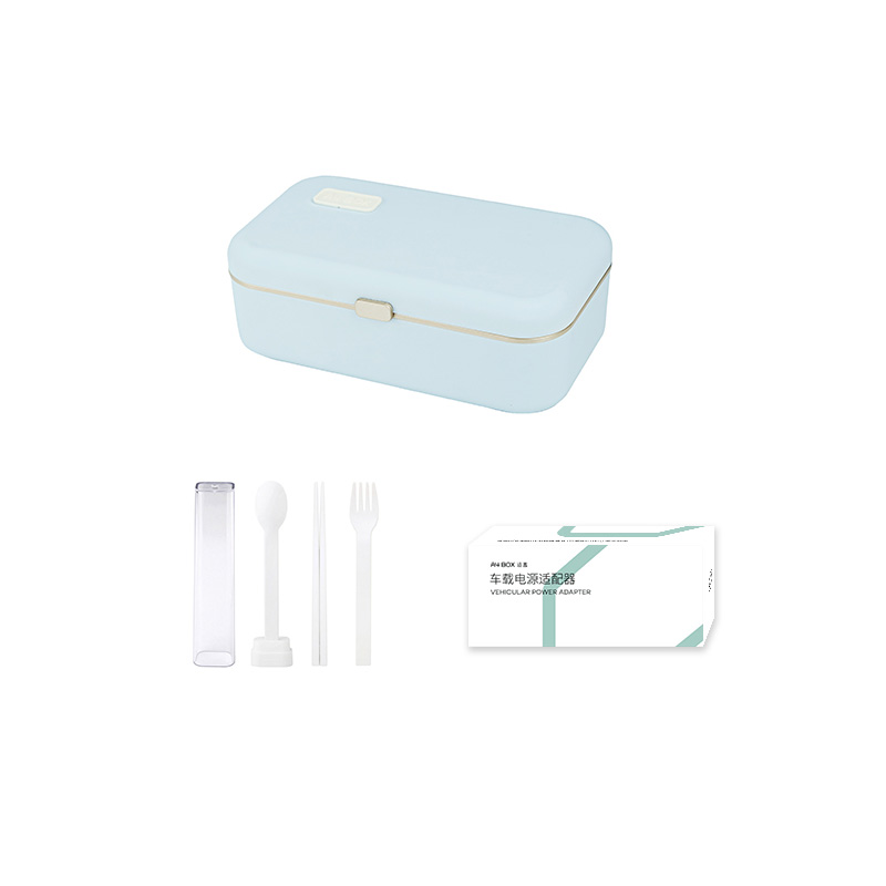 适盒 A4BOX 电加热饭盒 插电保温 上班族电热便携热饭神器便当盒(蓝色)饭盒+餐具+车载