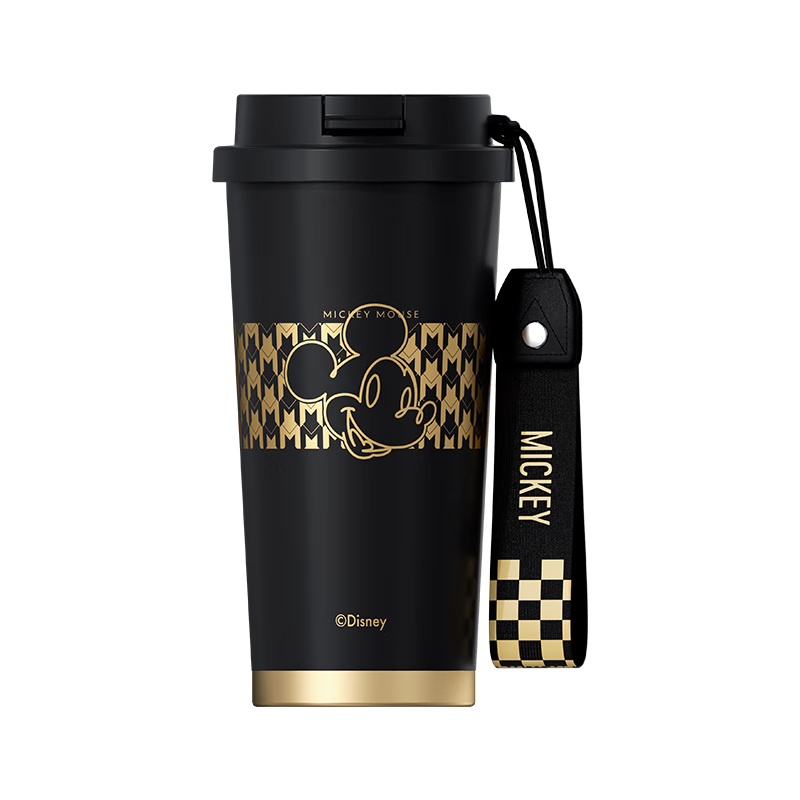 格沵 米奇系列闪耀咖啡杯GE-DS22AW-K12 黑奢金 500ml高清大图