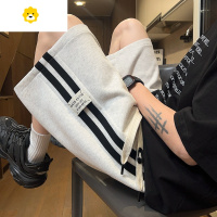 FISH BASKET条纹运动短裤男季美式高街撞色设计感五分裤子潮牌百搭休闲中裤