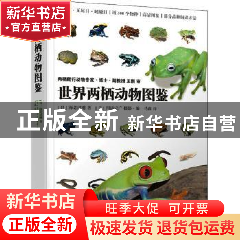 正版 世界两栖动物图鉴 【日】海老沼刚 人民邮电出版社 9787115582