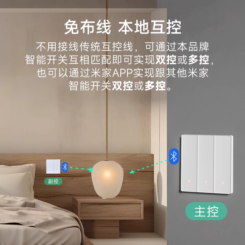 PTX平头熊AKpro智能开关蓝牙mesh小爱语音手机远程场景定时控制高清大图