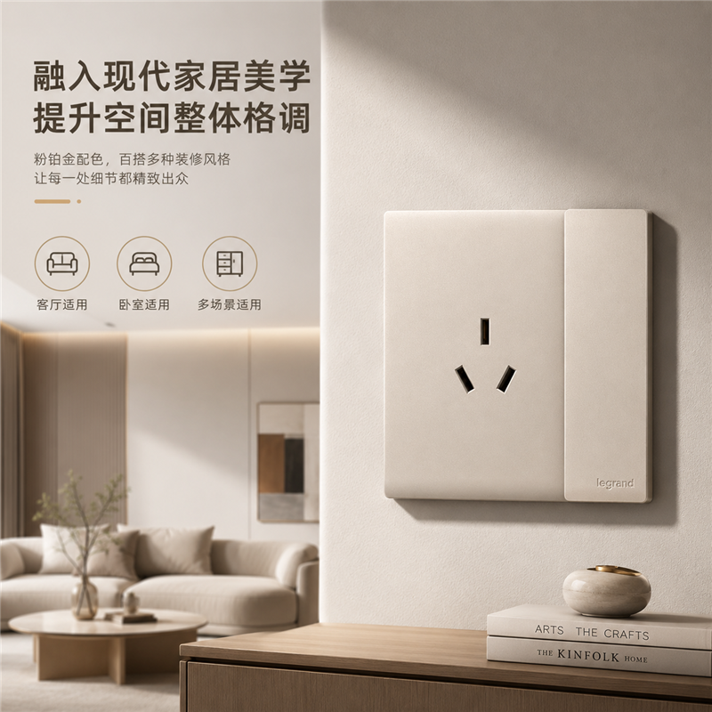 罗格朗/LEGRAND 带开关16A空调插座 暗装 F6C/15/15CS-C2 个高清大图